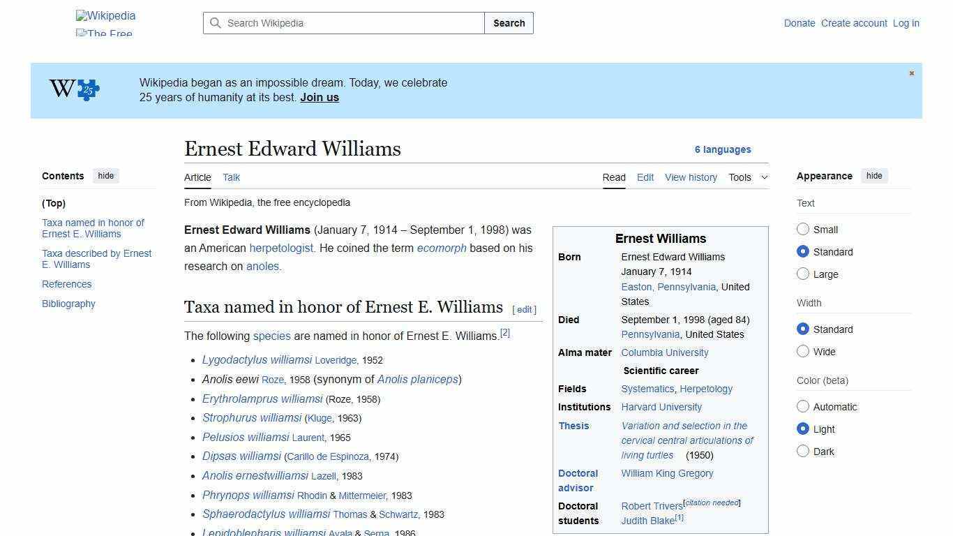 Ernest Edward Williams - Wikipedia